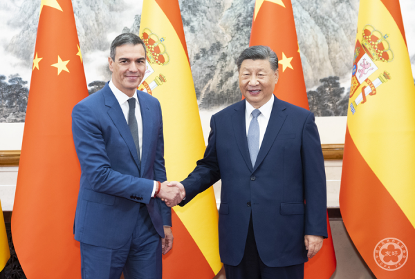 習近平會見西班牙首相桑切斯